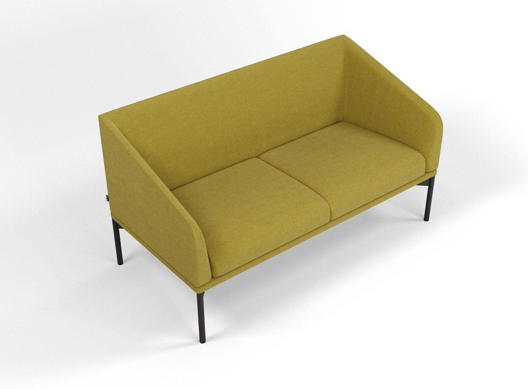 Диван офисный двухместный Дрим ткань