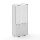 Шкаф широкий высокий Cross CRU.ST-101 white Белый бриллиант/Лакобель Белый Шкаф широкий высокий Cross CRU.ST-101 white Белый бриллиант/Лакобель Белый