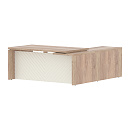 Стол руководителя левый Torr Lux TLCT 1820(L) Дуб Каньон / Латте