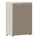 Шкаф для документов Torr Lux TLMC 85.1 Сосна Эдмонт / Капучино