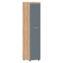 Шкаф колонка левый Torr Lux TLHC 42.1(L) Дуб Бофорд / Серо-голубой