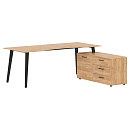 Стол руководителя правый Jay JCT 2018(R) Дуб Бофорд / Антрацит