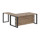 Стол с боковой приставкой Enio ECT 1819H Кария Пальмира / Антрацит