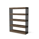 Стеллаж-витрина Glass.Go Gs-6 Лимба темная Стеллаж-витрина Glass.Go Gs-6 Лимба темная