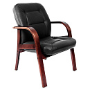 Офисный стул Multi-office Victoria D Кожа черная