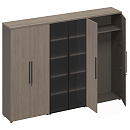 Шкаф комбинированный U.RUS РС 325 Дуб Виченца/Лава серая