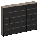 Шкаф для документов U.RUS РС 331 Дуб Виченца/Лава серая