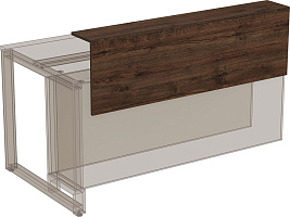 Надставка президиум укороченная Summit 16НПК.014.1 Брауни