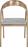 Стул Бридж AL 102 Ткань рогожка Лайт Грей / Орех натуральный Стул Бридж AL 102 Ткань рогожка Лайт Грей / Орех натуральный