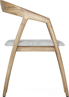 Стул Бридж AL 102 Ткань рогожка Лайт Грей / Орех натуральный Стул Бридж AL 102 Ткань рогожка Лайт Грей / Орех натуральный