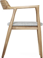 Стул Киото AL 103 Ткань рогожка Лайт Грей / Орех натуральный Стул Киото AL 103 Ткань рогожка Лайт Грей / Орех натуральный