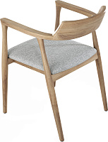 Стул Киото AL 103 Ткань рогожка Лайт Грей / Орех натуральный Стул Киото AL 103 Ткань рогожка Лайт Грей / Орех натуральный