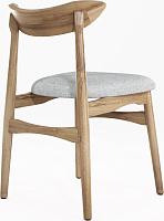 Стул Джеро AL 104 Ткань рогожка Лайт Грей / Орех натуральный Стул Джеро AL 104 Ткань рогожка Лайт Грей / Орех натуральный