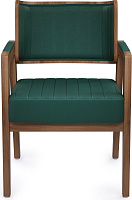 Стул Norman AL 501 Экокожа Dark green / Орех темный