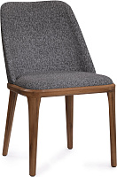Стул Bruno AL 502 Ткань Melange-grey / Орех темный Стул Bruno AL 502 Ткань Melange-grey / Орех темный