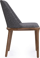 Стул Bruno AL 502 Ткань Melange-grey / Орех темный Стул Bruno AL 502 Ткань Melange-grey / Орех темный