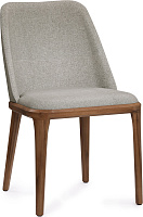 Стул Bruno AL 502 Ткань Soft-beige / Орех темный