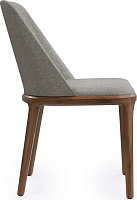 Стул Bruno AL 502 Ткань Soft-beige / Орех темный