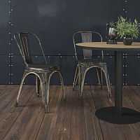 Металлический стул Bistro Vintage AL 402 МА Металл Черный античный