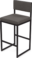 Барный стул Барнс-75 AL 301 Ткань рогожка Grey Lunar