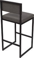 Барный стул Барнс-75 AL 301 Ткань рогожка Grey Lunar