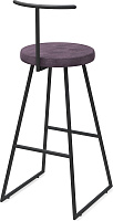 Барный стул Сканди-75 софт AL 307 Ткань микровелюр Velur Grey