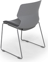 Кресло посетителя Oslo Ткань / Пластик серый
