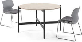 Кресло посетителя Oslo Ткань / Пластик серый