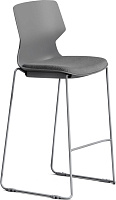 Кресло барное Oslo Ткань / Пластик серый