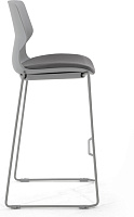 Кресло барное Oslo Ткань / Пластик серый