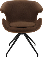 Обеденное кресло Liberty Fabric Ткань коричневая Обеденное кресло Liberty Fabric Ткань коричневая