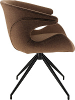 Обеденное кресло Liberty Fabric Ткань коричневая Обеденное кресло Liberty Fabric Ткань коричневая