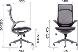 Кресло руководителя Everprof Spirit Сетка красная