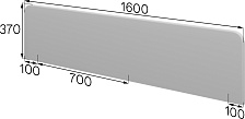 Экран фронтальный Эрл 1600x370