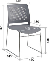 Стул офисный Everprof Neo Голубой