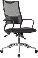 Кресло руководителя Бюрократ CH Balance-LUX Сетка черная Ткань черная