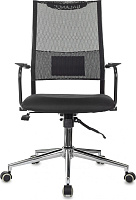 Кресло руководителя Бюрократ CH Balance-LUX Сетка черная Ткань черная
