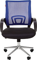 Кресло персонала Chairman 696 Chrome Ткань черная/Сетка синяя