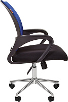 Кресло персонала Chairman 696 Chrome Ткань черная/Сетка синяя
