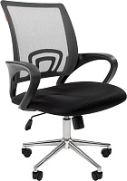 Кресло персонала Chairman 696 Chrome Ткань черная/Сетка серая