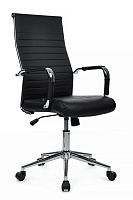 Кресло персонала RivaChair Art RCH 6015H Экокожа черная