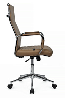 Кресло персонала RivaChair Art RCH 6015H Экокожа коричневая