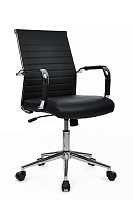 Кресло персонала RivaChair Art RCH 6015M Экокожа черная