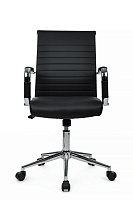 Кресло персонала RivaChair Art RCH 6015M Экокожа черная