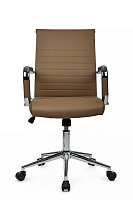Кресло персонала RivaChair Art RCH 6015M Экокожа коричневая