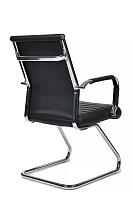 Кресло посетителя RivaChair Art RCH 6015G Экокожа черная