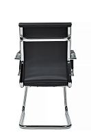 Кресло посетителя RivaChair Art RCH 6015G Экокожа черная