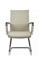 Кресло посетителя RivaChair Art RCH 6015G Экокожа бежевая