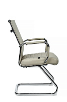 Кресло посетителя RivaChair Art RCH 6015G Экокожа бежевая