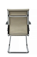 Кресло посетителя RivaChair Art RCH 6015G Экокожа бежевая